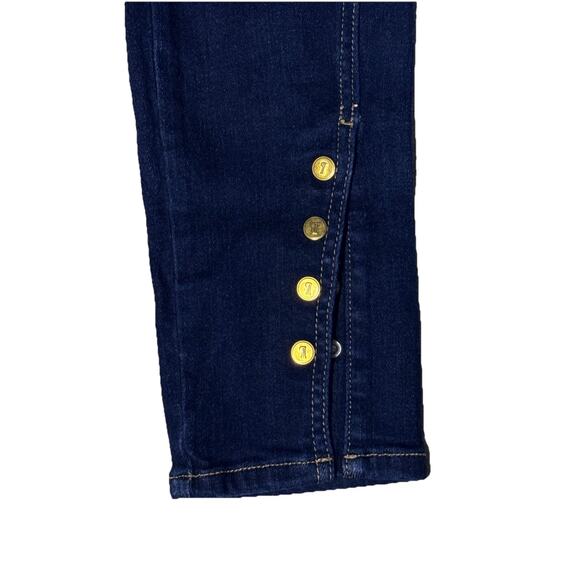 Pilcro Anthropologie Womens Ankle Gold Button Detail Denim Jeans 27 x 29 - Picture 2 of 6